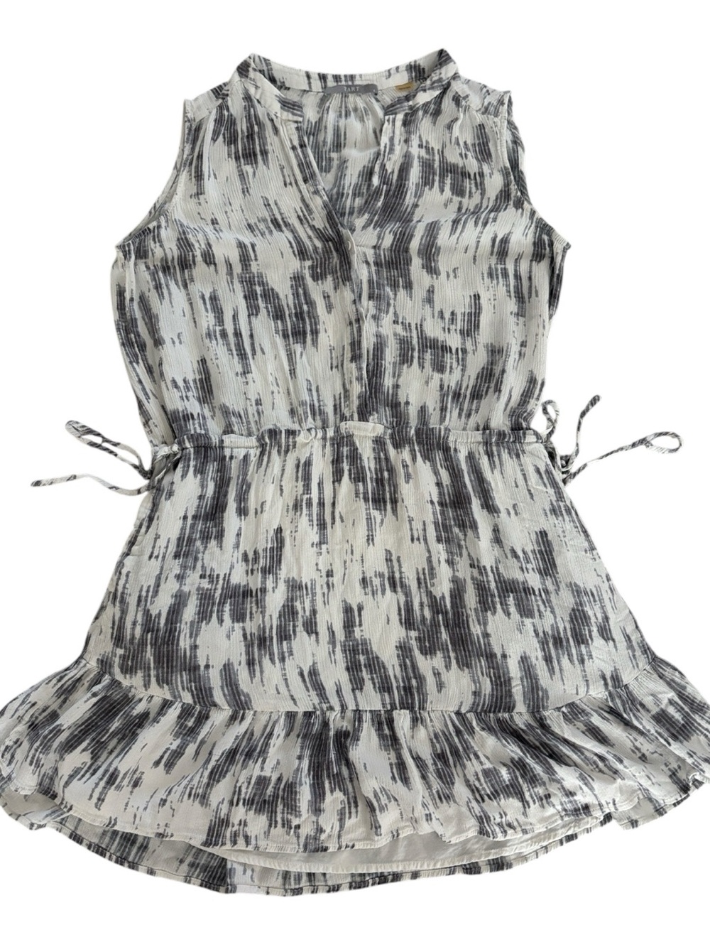 Tart Black & White Brushstroke Sleeveless Tunic